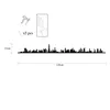 Wallity, Dubai Skyline, Wanddeko, Schwarz, Metall, 120 x 13 Produktbild-Vorschau 6