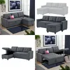 Sofa L Form Vitalispa Campina Grau 226 x 163 cm mit Produktbild-Vorschau 9