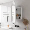 A modern bathroom with a medicine cabinet, mirror, and sink. Produktbild-Vorschau