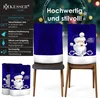 KESSER® Premium Weihnachtsstuhlüberzug Set Stuhlhussen für Produktbild-Vorschau 2