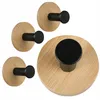 SEPIO Badezimmer Haken Schwarz & Bambus, Badaccessoires, Produktbild-Vorschau 1