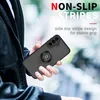 A person holding a black phone case with a ring holder. Produktbild-Vorschau