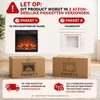 HOMAVO elektrische sfeerhaard – elektrische haard met Productafbeelding-voorbeeld 8