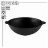 Gusseisen Wok 30 cm Asia Wokpfanne 4,7L Schmortopf Produktbild-Vorschau 7