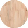 vidaXL Tischplatte Weiß Ø30x2,5 cm Massivholz Kiefer Produktbild-Vorschau 3