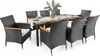 A dining set with a table and chairs on a white background. Náhled obrázku produktu