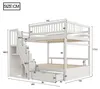 Flieks Etagenbett 140x200cm mit Kleiderschrank und Produktbild-Vorschau 7