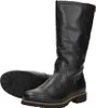 A pair of black leather boots shown against a white background. Voir les images du produit