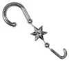 Christbaumkugel-Haken mit Stern, silber, 20 Stück, 5,5 cm Produktbild-Vorschau 2