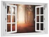 Wallario Wandbild mit Fenster-Illusion: Herbstwald - Weg zu Produktbild-Vorschau 2