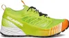Trailrunning-Schuh "Ribelle Run" von Scarpa in leuchtendem Grün und Orange; mit rutschfester Sohle und Schnellschnürsystem. Produktbild-Vorschau