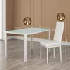 Esstisch-Set BEALIFE 110x70x75 cm mit 4 PolyurethanStühlen Produktbild-Vorschau 6