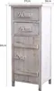 A white wooden cabinet with two drawers and a door, featuring the words "Home" and "Love" on it. Náhľad obrázku produktu