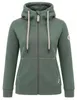 Baumfuchs Damen Sweatjacke mit Kapuze - Kapuzenjacke Grün, Produktbild-Vorschau 2