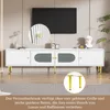 okwish TV-Schrank TV-Lowboard mit Goldenen Beinen und Produktbild-Vorschau 4
