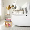 Poggiapiedi Relaxdays in bambù, fino a 100 kg, sgabello Anteprima dell’immagine prodotto 5