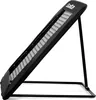 A black rebounder with a mesh surface, supported by a black metal frame, is shown against a white background. Podgląd zdjęcia produktu
