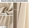 Verdunklungsvorhänge Dunkelbeige Vorhänge Blickdicht 2er Produktbild-Vorschau 5