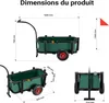 Chariot de pêche Vert Noir 1600 x 500 x 800 mm Charge 50 kg Voir les images du produit 3