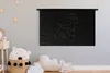 MuchoWow® Wandteppich Wandbehang Frau - Hut - Gold - Produktbild-Vorschau 3