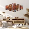Bild auf Leinwand - Leinwandbild - 5 Teile - Regenschirme Produktbild-Vorschau 7