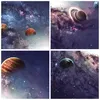Gerahmtes Poster - Schwarzer Rahmen - Kosmos Planeten die Produktbild-Vorschau 9