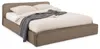 Polsterbett CURSIO mit Lattenrost 140x200, Taupe – Bett mit Produktbild-Vorschau 4