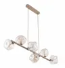 Hängeleuchte Metall Rauchglas H: max. 156 cm Beige Cognac Produktbild-Vorschau 3