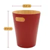 Umbra Woodrow Papierkorb, rot, gebogenes Holz, 7,5 Liter, H Produktbild-Vorschau 3