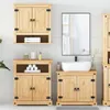 vidaXL Set di mobili da bagno 3 pezzi Legno di pino Anteprima dell’immagine prodotto 2