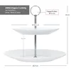 ANNA Etagere Porzellan weiß 2-stöckig Ø27cm Servierplatten Produktbild-Vorschau 5