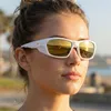 VeyRey Occhiali da sole sportivi Borned montatura bianca Anteprima dell’immagine prodotto 5