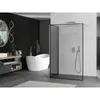 Mexen Kioto Walk-in Duschwand 110 x 90 cm, schwarzes Produktbild-Vorschau 2