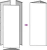 vidaXL Pflanzkübel 2 Stk. Anthrazit Dreieckig 30x26x75 cm Produktbild-Vorschau 10