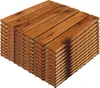 11 Stück ca. 1QM Holzfliese Akazienholz FSC®-zertifiziert 30x30cm Fliese Stecksystem Zuschneidbar Produktbild-Vorschau