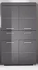 A gray storage cabinet with multiple drawers and doors. Produktbild-Vorschau