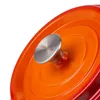 Eisentopf mit Deckel 2,2 L Vintage Cuisine Orange Ombre Produktbild-Vorschau 4