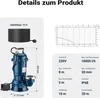 Pompa do brudnej wody Pompa zatapialna 550 W o natężeniu Podgląd zdjęcia produktu 3