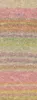 A close-up, full-frame shot of a knitted fabric with a gradient of colors. Produktbild-Vorschau
