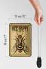 Blechschild Hinweis 12x18cm Bee happy  Biene Honig Imkerei Produktbild-Vorschau 5