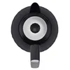 A top-down view of a black electric kettle. Produktbild-Vorschau
