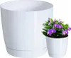Coubi runder Blumentopf mit Sockel weiß 28x26.2cm Produktbild-Vorschau 7