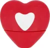 A red heart-shaped perfume bottle with a white heart detail. Produktbild-Vorschau