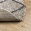 The Living Store Teppich Shaggy Hochflor Modern Beige und Produktbild-Vorschau 6