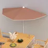 vidaXL Poloviční slunečník s tyčí 180x90 cm terakotově Náhled obrázku produktu 2