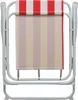Harbor Housewares Klappbare Strandkörbe aus Metall – Rot Produktbild-Vorschau 4