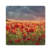 MuchoWow® Mauspad Mousepad Sonnenuntergang über einem Feld Produktbild-Vorschau 1