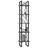 vidaXL Bücherregal 5 Fächer Grau 40x30x175 cm Holzwerkstoff Produktbild-Vorschau 3