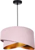 Lampada a sospensione paralume in velluto rosa lampada per Anteprima dell’immagine prodotto 1