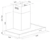 Hotte d'aspiration Respekta 60 cm CH 22098 IX-B Voir les images du produit 2